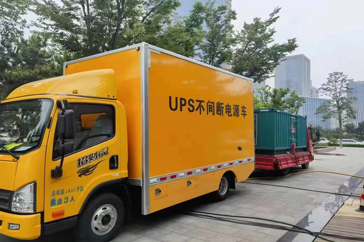 什邡发电机租赁施工现场